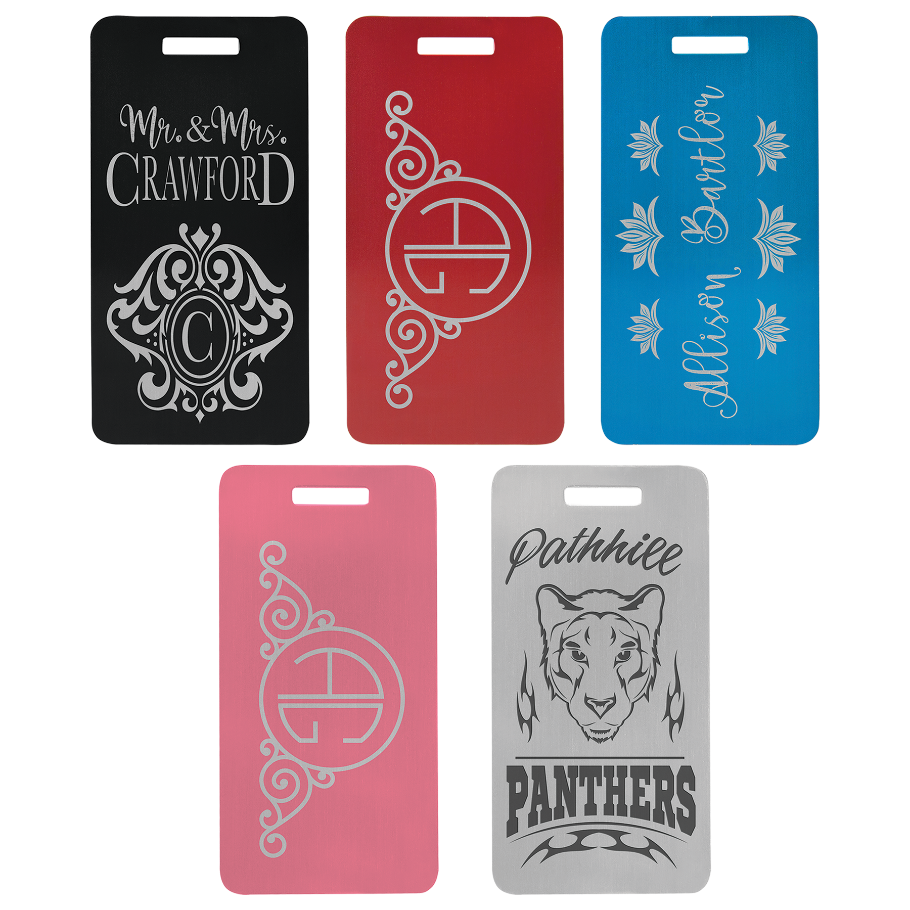 Custom Metal Luggage Tags, Design & Preview Online